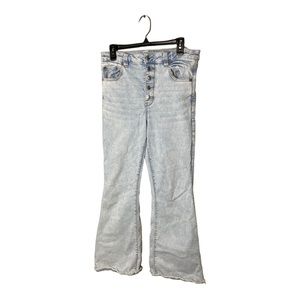 American Eagle AE Next Level‎ Stretch High Waist Button Fly Flare Jeans Size 14R